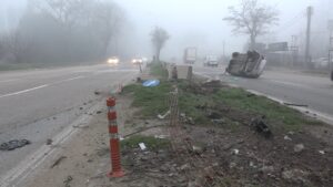 Bursa'da sisli hava kazaya neden oldu! 8 Bülten Medya -