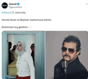 Bayhan, Gassal dizisine dahil oldu 4 Bülten Medya -