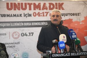 Bursa Osmangazi'de 4.17'de anma töreni 8 Bülten Medya -