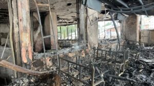Uludağ'da yanan otelin içi görüntülendi! 19 Bülten Medya -