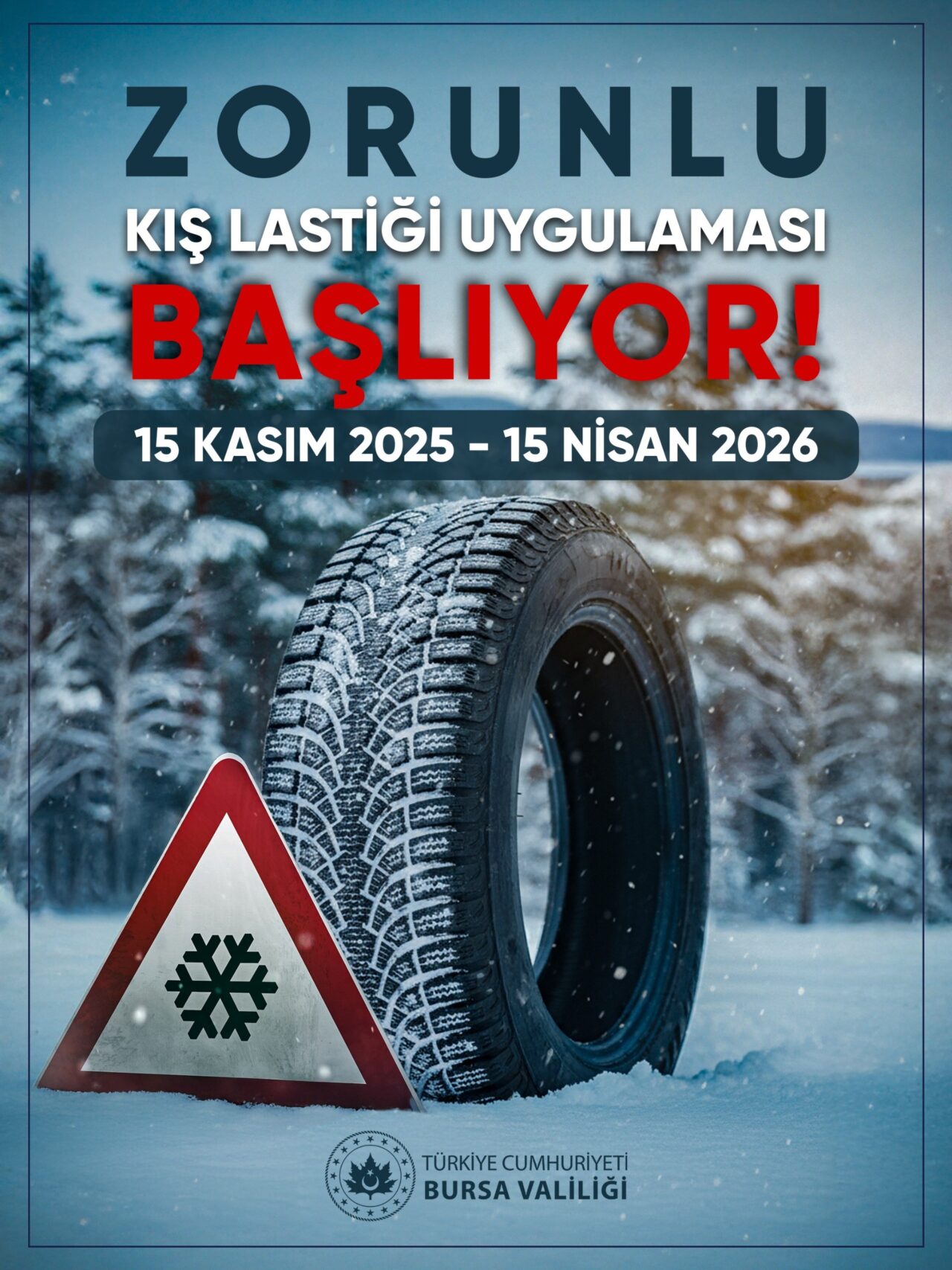 Bursa’da kış lastiği zorunluluğu için tarih belli oldu 1 Bülten Medya -