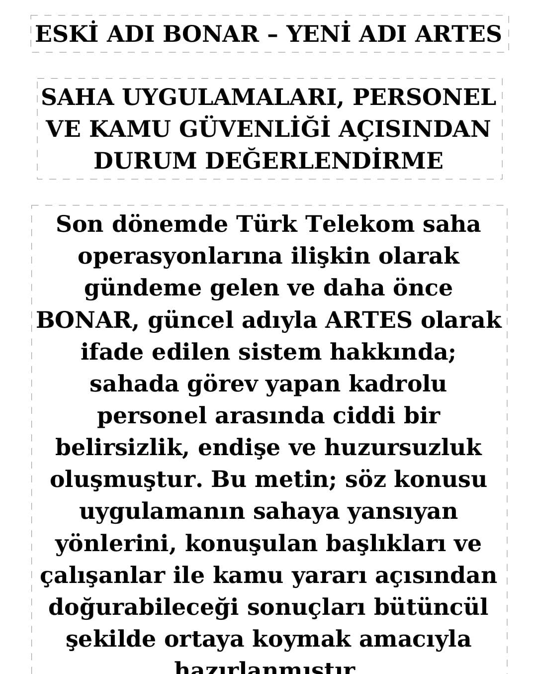 Türk Telekom çalışanları sesini duyurmak istiyor 1 Bülten Medya -