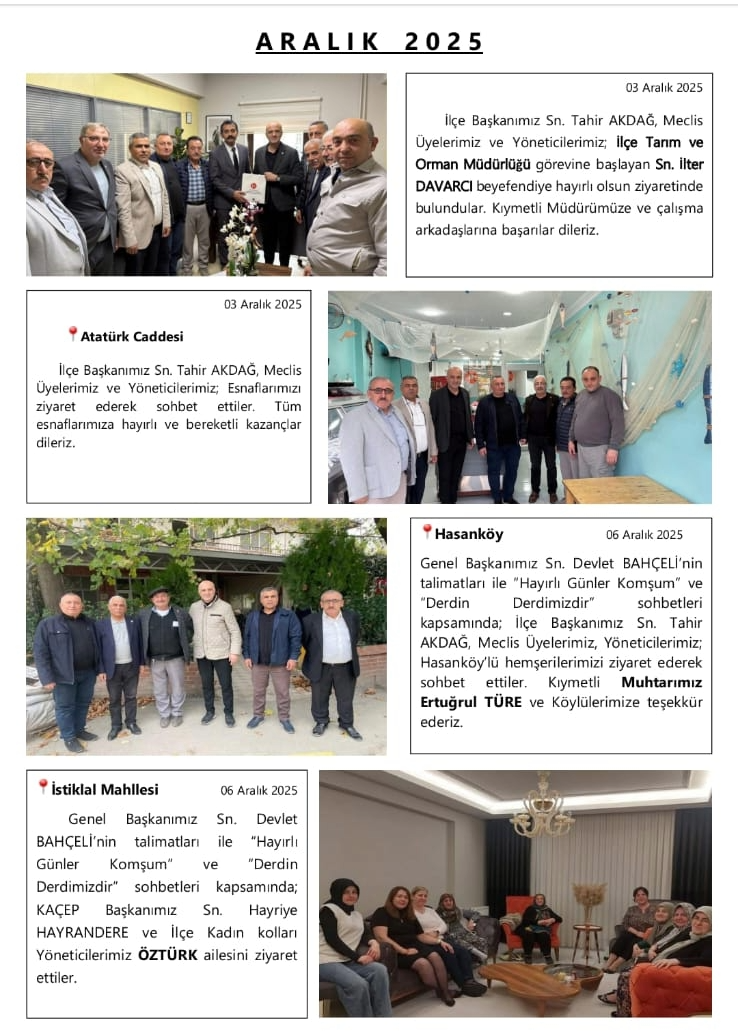 MHP Gürsu 2025 faaliyet raporunu açıkladı 5 Bülten Medya -