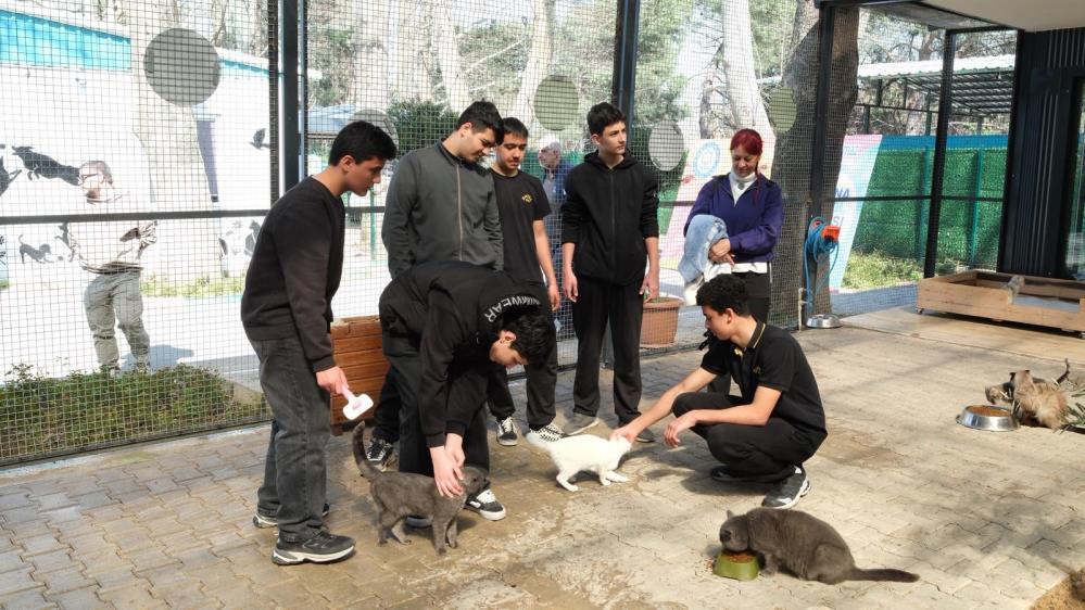 Gençlerden patili dostlara ziyaret 2 Bülten Medya -