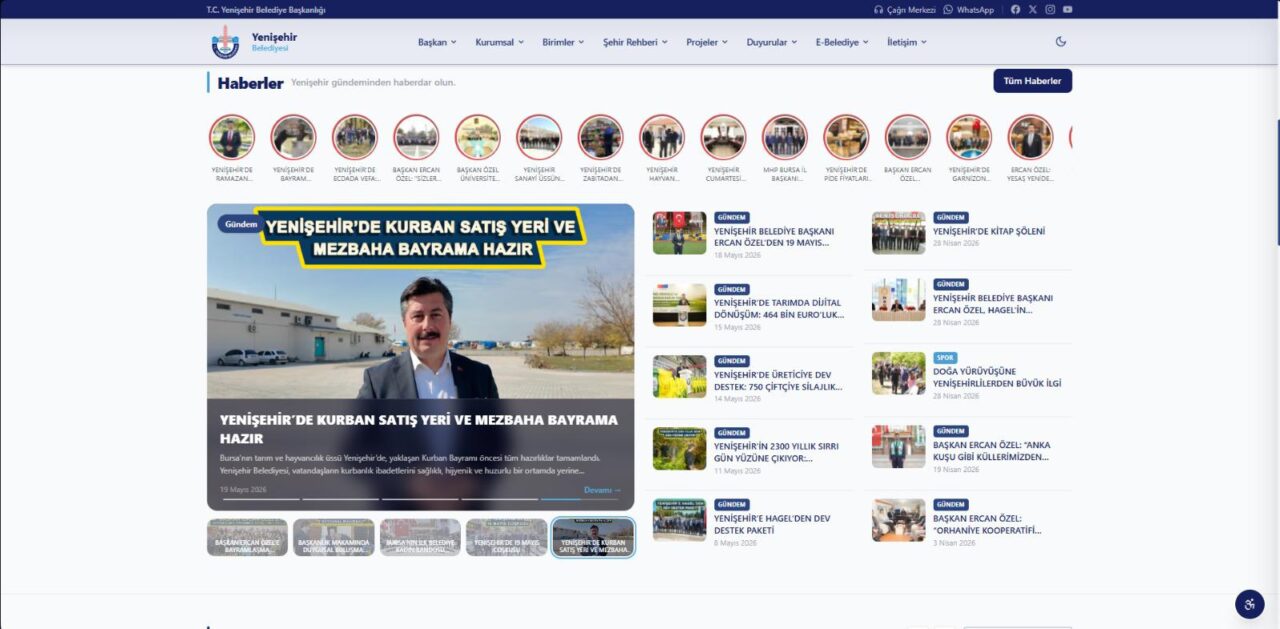 Yenişehir’den dijital belediyecilik hamlesi 1 Bülten Medya -